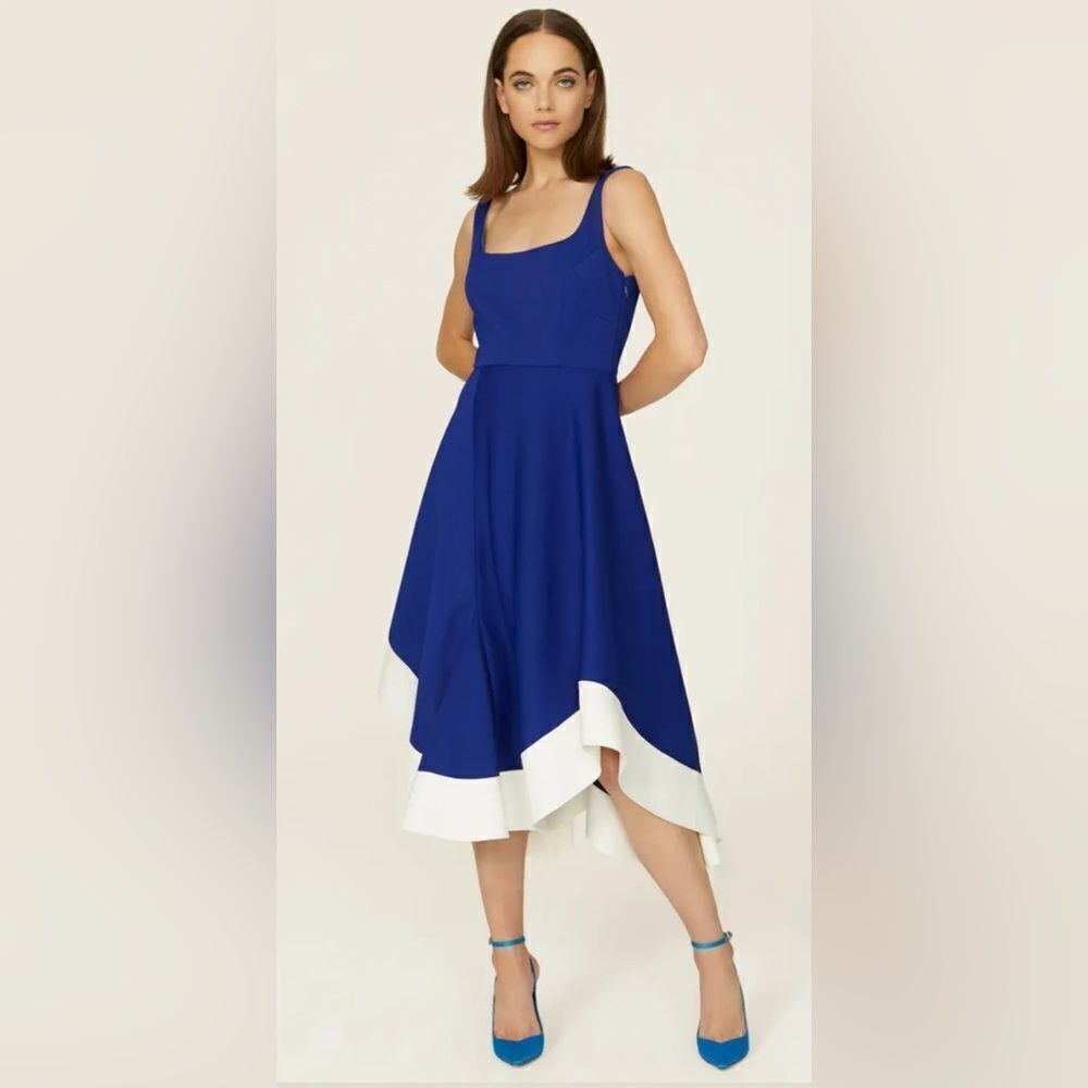 Esteban Cortazar Collective Blue Flamenco Dress Size 10